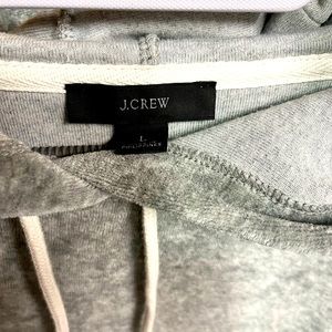 J. Crew women’s soft grey hoodie